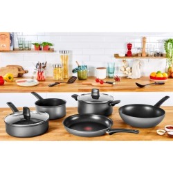 TEFAL G2873202 La Recyclée sauteuse 24cm+Couvercle, 100% Aluminium recyclé, revetement anti-adhésif, tous feux dont induction