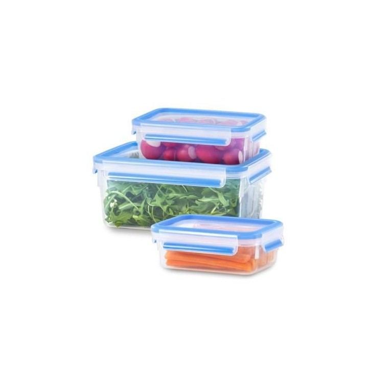 TEFAL K3028912 MASTERSEAL FRESH Lot de 3 boîtes de conservation alime