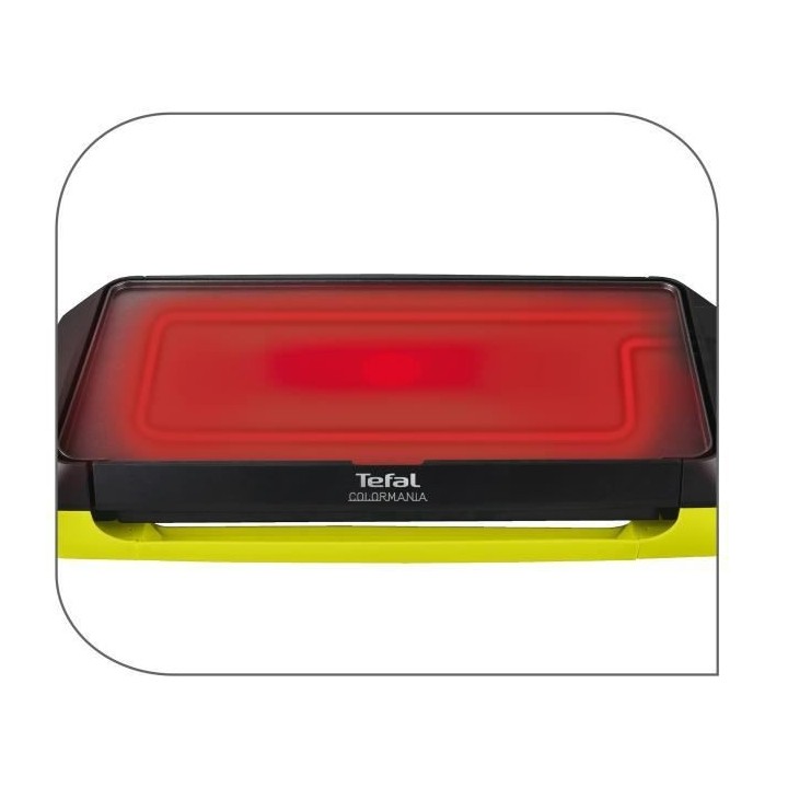 TEFAL CB660301 Colormania Plancha électrique, Puissance 2000 W, Therm