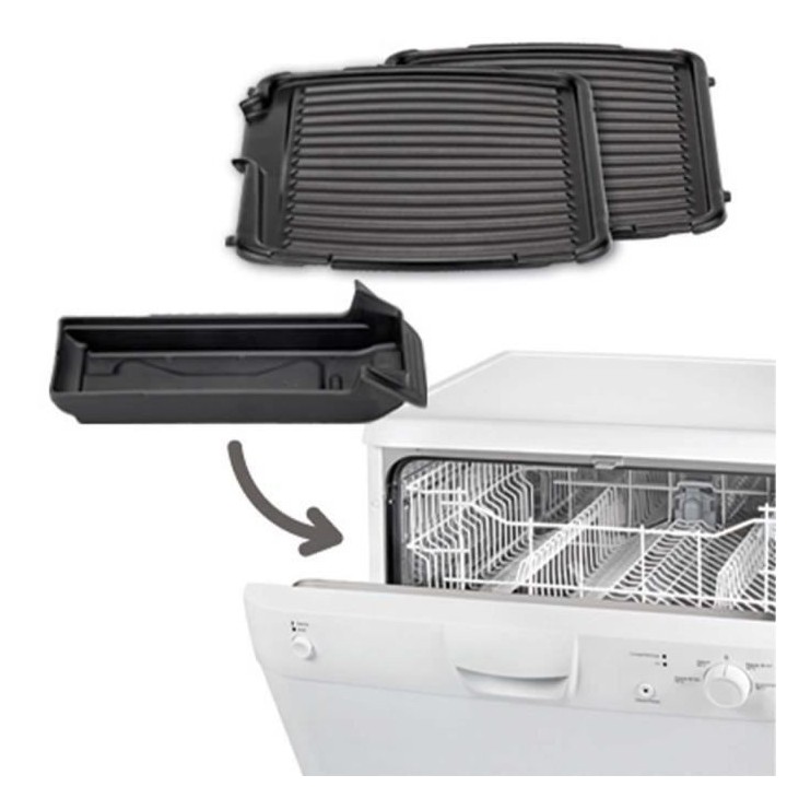 Tefal GC305012 Compact Grill, Grill électrique 2 positions, Plaques a