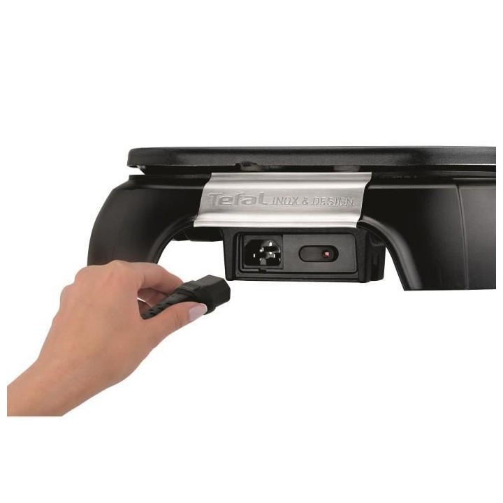 TEFAL PY558813 Crep'Party, Appareil a crepes 6 empreintes, Antiadhési