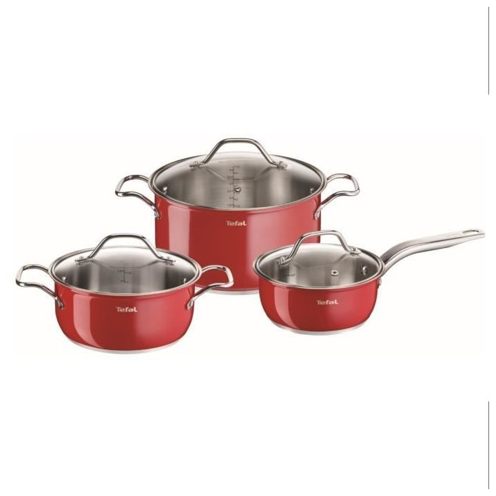 TEFAL B903S374 Intuition Colors Batterie de cuisine 6 pieces, Inductio