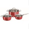 TEFAL B903S374 Intuition Colors Batterie de cuisine 6 pieces, Induction, Casserole 16 cm, 2 faitouts 20 et 24 cm, 3 couvercles