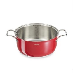 TEFAL B903S374 Intuition Colors Batterie de cuisine 6 pieces, Induction, Casserole 16 cm, 2 faitouts 20 et 24 cm, 3 couvercles