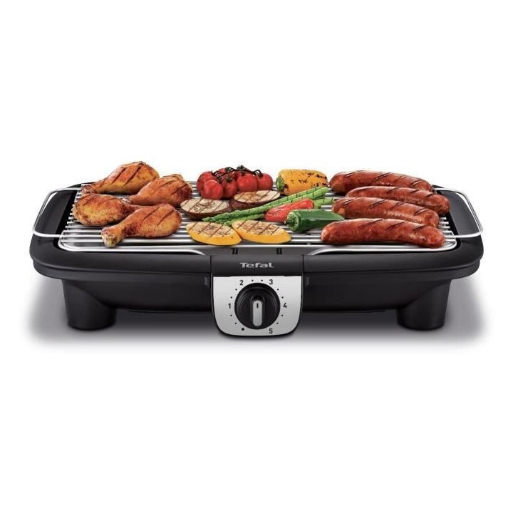 Tefal BG921812 EasyGrill XXL Barbecue électrique sur pieds, Large sur