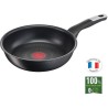 TEFAL G2550402 Poele 24 cm UNLIMITED Tous feux dont induction - Fabrication française - Noir