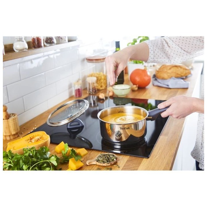 TEFAL G713SB45 Daily Cook Set 11 pieces INOX : Casserole 16 cm + Faito