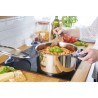 TEFAL G713SB45 Daily Cook Set 11 pieces INOX : Casserole 16 cm + Faitouts 20 et 24 cm avec couvercles + Poele 28 cm + 5 ustensil