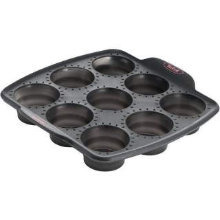 TEFAL J4174714 CRISPYBAKE Moule 9 muffins silicone rétractable 30X29
