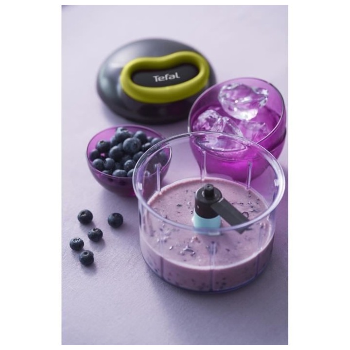 TEFAL K1321224 Kit hachoir 5 secondes 900 ml + lame glace pilée, Hach