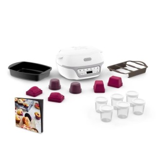 TEFAL KD812110 Cake Factory Délices Silver Appareil a gâteau, 5 prog