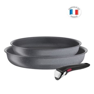 TEFAL L3969202 Ingenio Natural Force Lot 2 poeles 22/26 cm + poignée