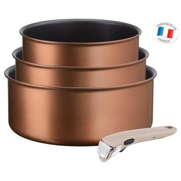 TEFAL L6759003 Lot 3 casseroles 16/18/20 cm INGENIO ECO-RESPECT - 1,5/