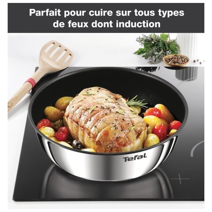 TEFAL L925SM14 Ingenio Emotion Batterie de cuisine 22 p, Induction, Fo
