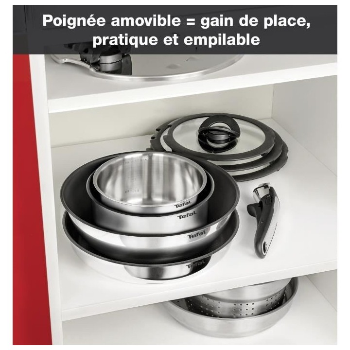 TEFAL L925SM14 Ingenio Emotion Batterie de cuisine 22 p, Induction, Fo