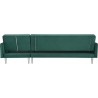 Canapé d'angle réversible 3 places ISTANA -Velours Vert- - - L 286 x P 169 x H 80 cm