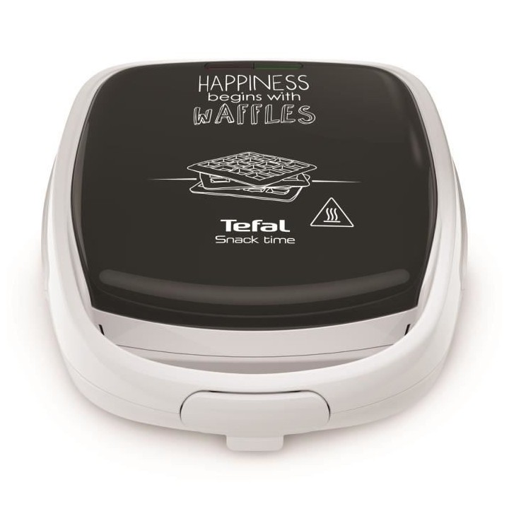 TEFAL SW341112 Snack Time Happiness Croque gaufre, Jeux de plaque incl