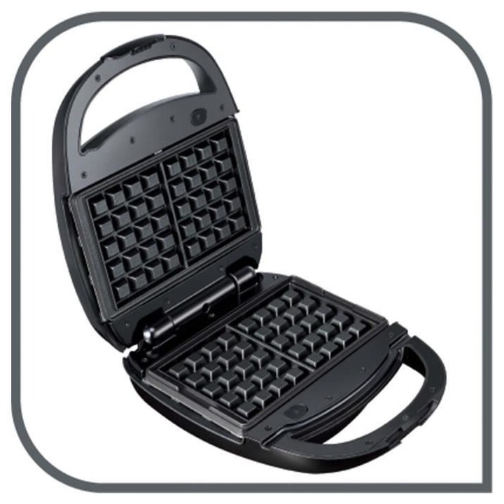 TEFAL SW341112 Snack Time Happiness Croque gaufre, Jeux de plaque incl