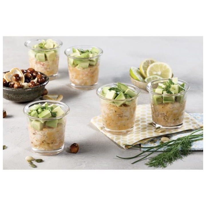 MOULINEX Lot de 6 Verrines - Cookeo - XA606000