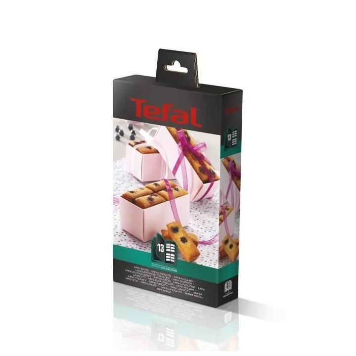 TEFAL Lot de 2 Plaques Mini Lingot - Snack Collection - XA801312