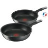 TEFAL YY4389FA Lot 2 poeles 24/28 cm UNLIMITED - Antiadhésive - Tous feux font induction - Résistante aux rayures - Thermo-Sig