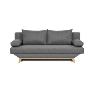 TEIJO Banquette convertible 3 places + coffre de rangement - Pieds boi