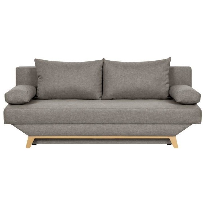 TEIJO Banquette convertible 3 places avec coffre de rangement - Tissu