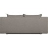 TEIJO Banquette convertible 3 places avec coffre de rangement - Tissu Taupe - L187 x P 91 x H 82 cm