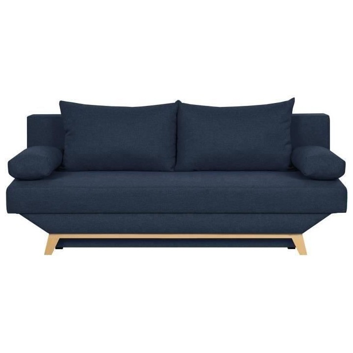 TEIJO Banquette convertible 3 places avec coffre de rangement - Tissu