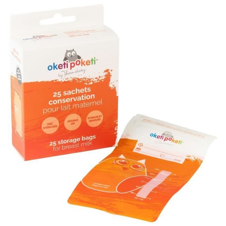 OKETI POKETI 25 SACHETS DE CONSERVATION DE LAIT