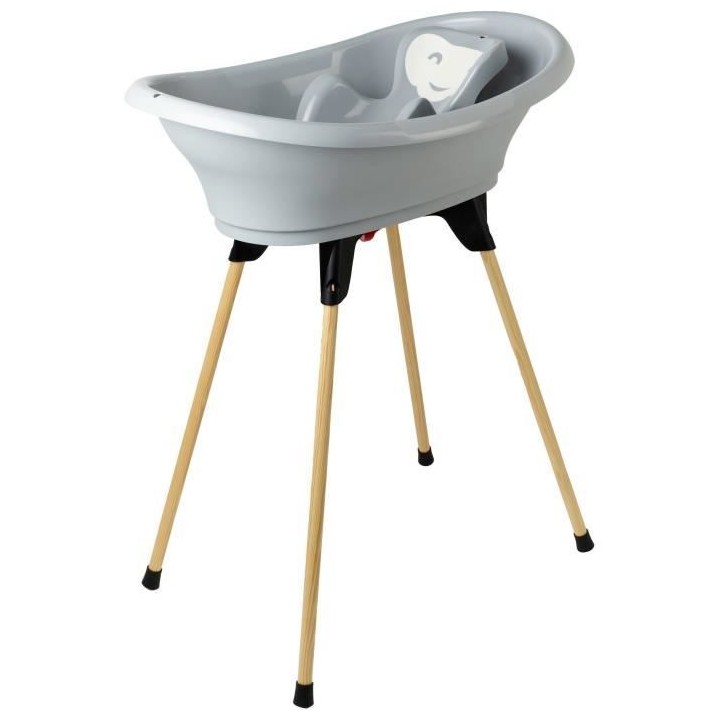 THERMOBABY Pack baignoire VASCO 5 en 1 Gris charme - Fabriqué en Fran