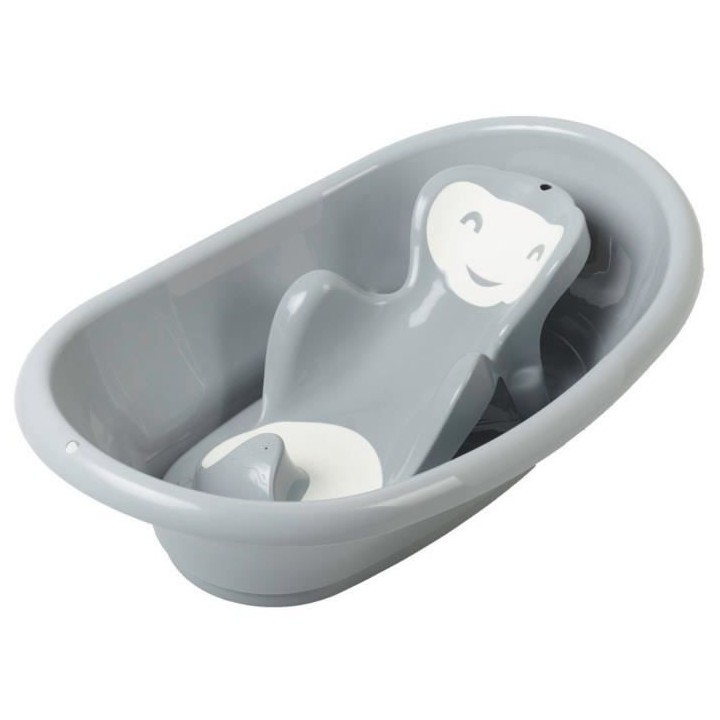THERMOBABY Pack baignoire VASCO 5 en 1 Gris charme - Fabriqué en Fran