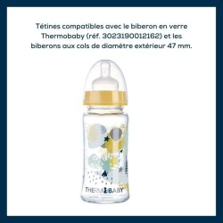 THERMOBABY 2 TETINES EN SILICONE POUR GROS BIBERONS