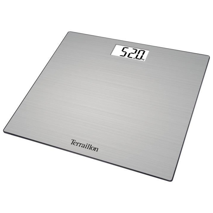 TERRAILLON - Pese Personne Électronique Inox Touch - ultra plat, affi