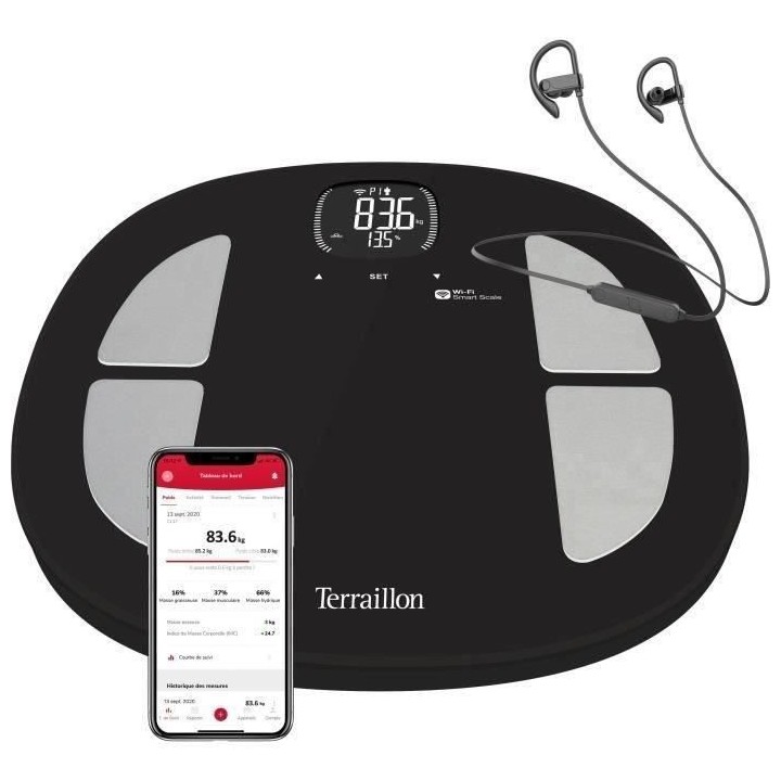 TERRAILLON - Impedancemetre WIFI Master Fit + écouteurs - Balance Con