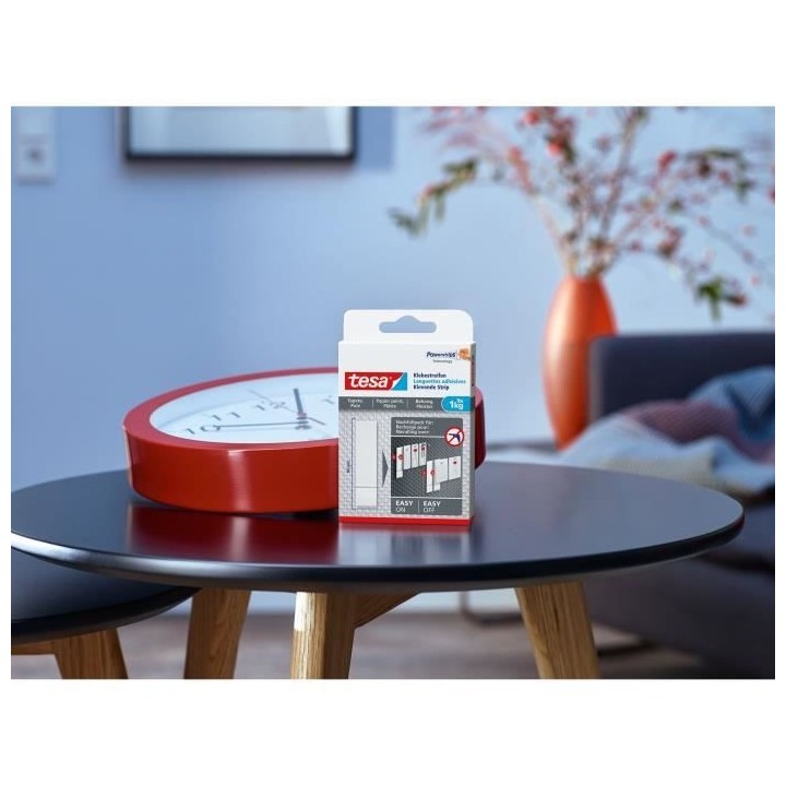 TESA Languettes adhésives - Pour papier peint & plâtre - Charge supp