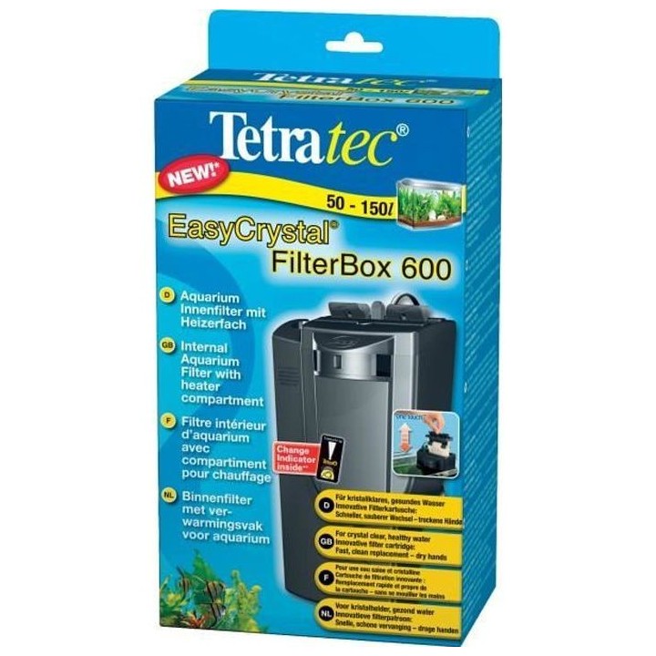 TETRA EasyCrystal filterbox 600 filtre intérieur - 600 l/h - pour aqu