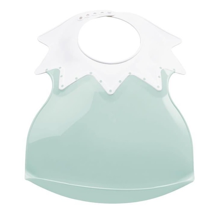 THERMOBABY Bavoir Arlequin avec Récupérateur Vert Céladon