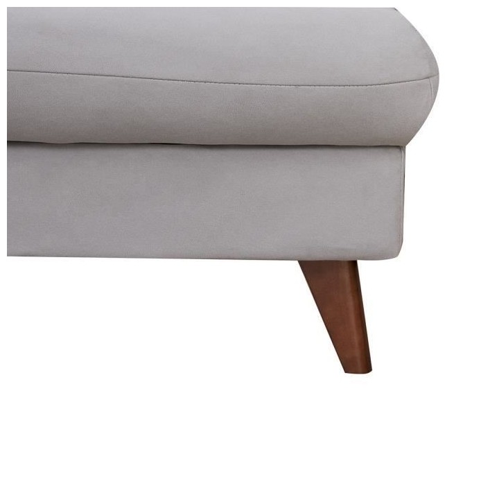 Clic-clac avec coffre de rangement - Tissu gris - pietement en bois na