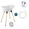 THERMOBABY KIT BAIGNOIRE VASCO Blanc Muguet : baignoire + pieds + tuyau de vidange