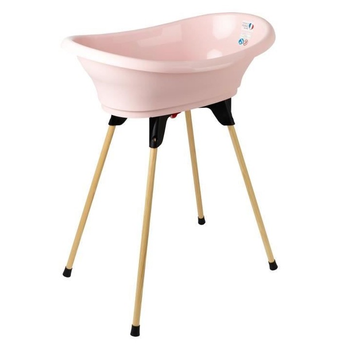 THERMOBABY KIT BAIGNOIRE VASCO Rose Poudré : baignoire + pieds + tuya