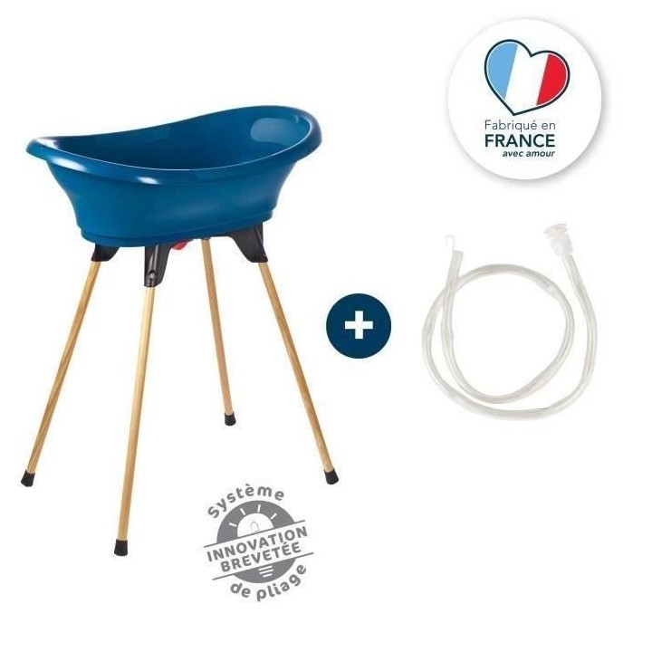 THERMOBABY Kit de bain VASCO : Baignoire + pieds + tuyau de vidange -