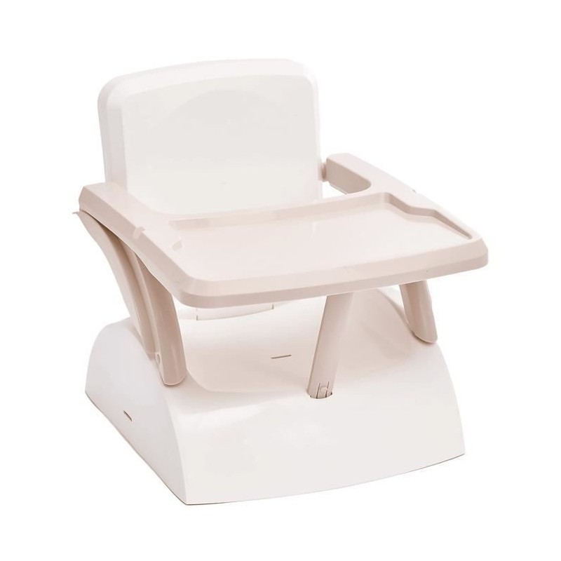 Rehausseur de chaise enfant 2 en 1 THERMOBABY YEEHOP - 6-18 mois - Harnais sécurité 3 points - Tablette amovible - Marron glac