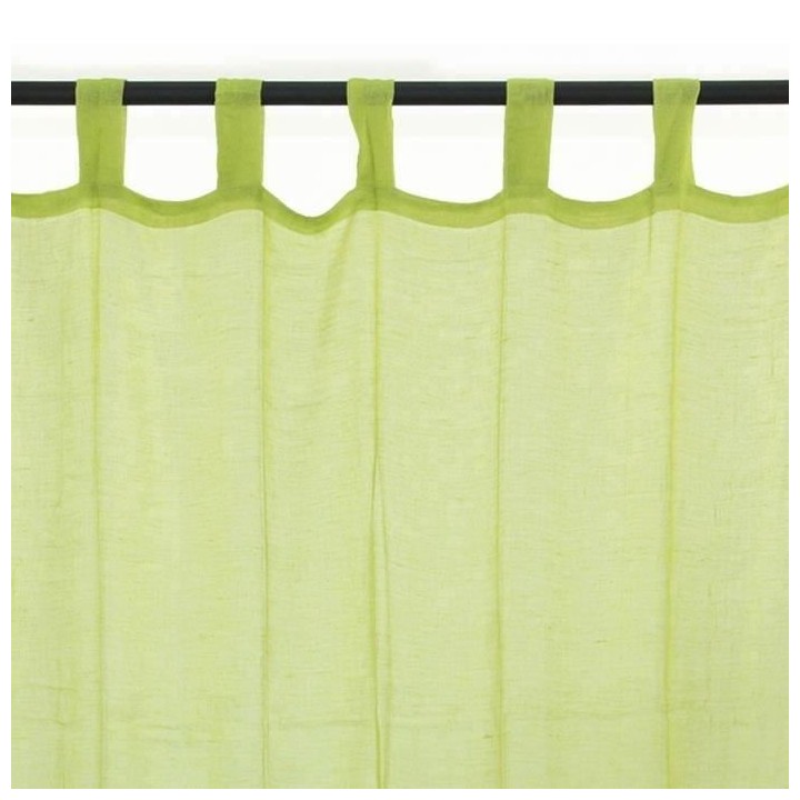 Voilage Premium Coton - 110 x 250 cm - Vert