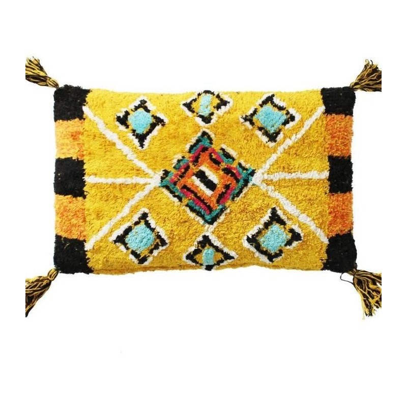 Coussin Berbere Color - 30 x 50 cm - Jaune