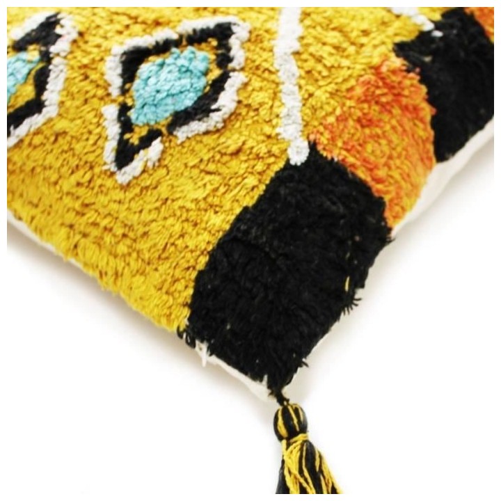 Coussin Berbere Color - 30 x 50 cm - Jaune