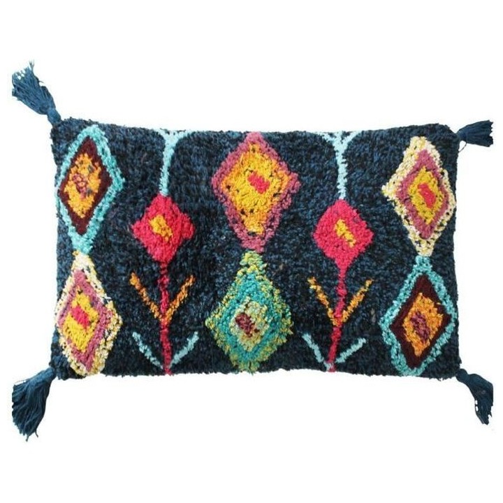 Coussin Berbere Color - 30 x 50 cm - Bleu