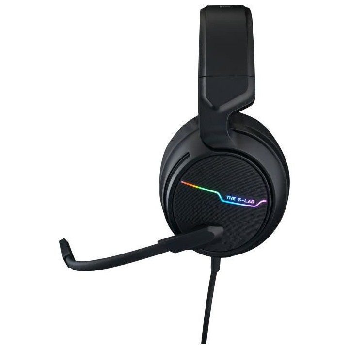 THE G-LAB Korp Thallium Casque avec micro Gaming - 7.1 Digital Sound -
