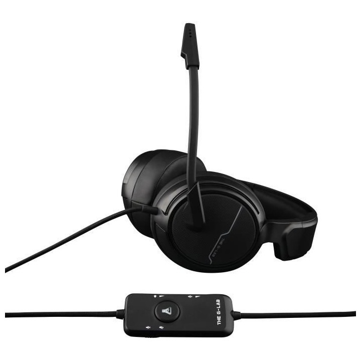 THE G-LAB Korp Thallium Casque avec micro Gaming - 7.1 Digital Sound -