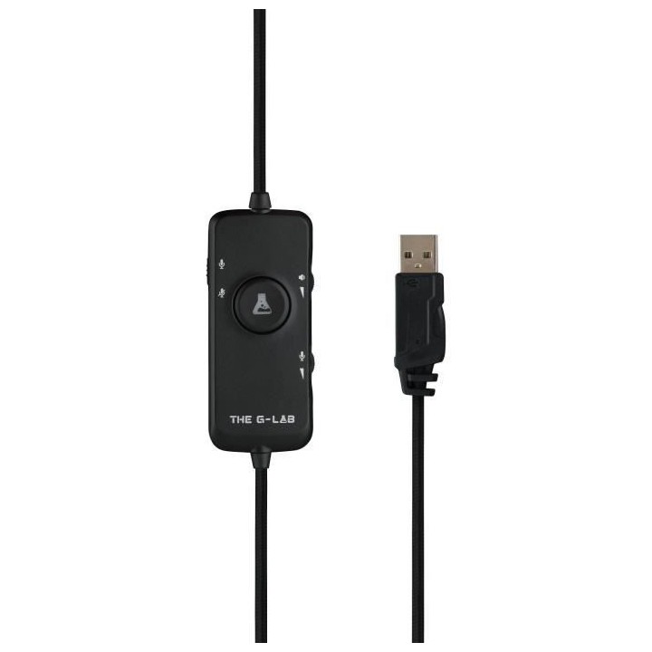 THE G-LAB Korp Thallium Casque avec micro Gaming - 7.1 Digital Sound -